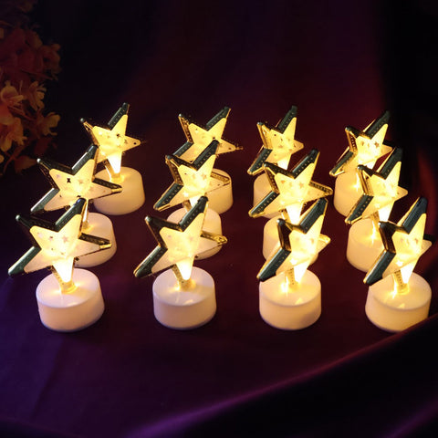 Decorative Star Shaped Flameless LED Candles