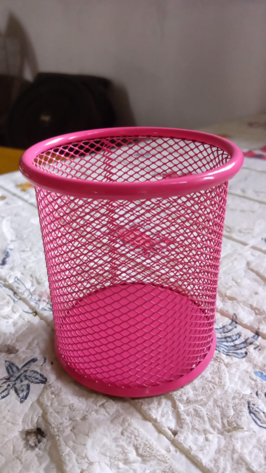 Metal Mesh Pen Holder for Desk (1 Pc): Pen Stand, Pencil Organizer, Stationery Storage - Bhavnagar Deodap