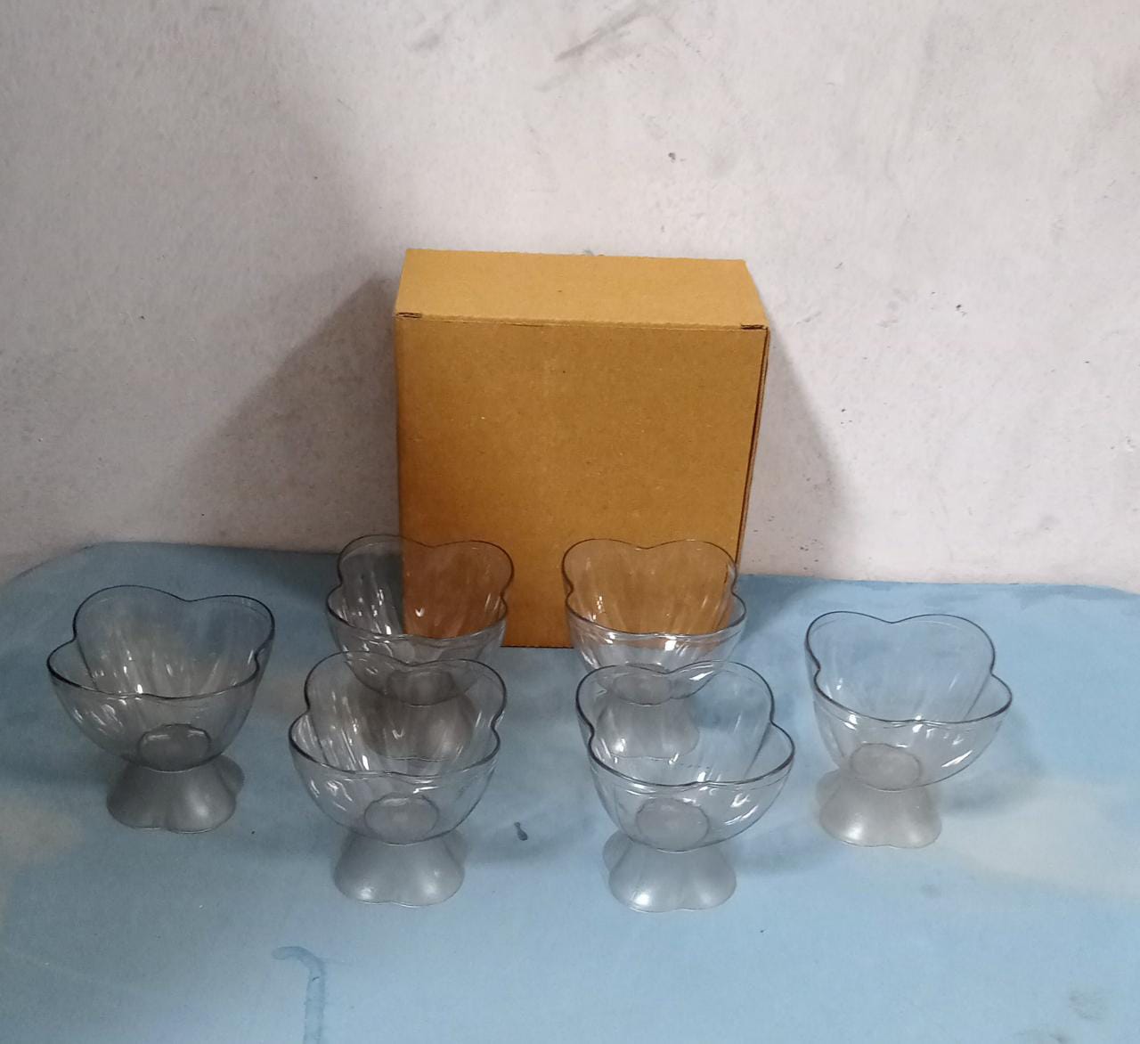 Serving Dessert Bowl Ice Cream Salad Fruit Bowl - 6pcs Serving Dessert Bowl Ice Cream Salad Fruit Bowl - 6pcs ( Brown Box) - Bhavnagar Deodap