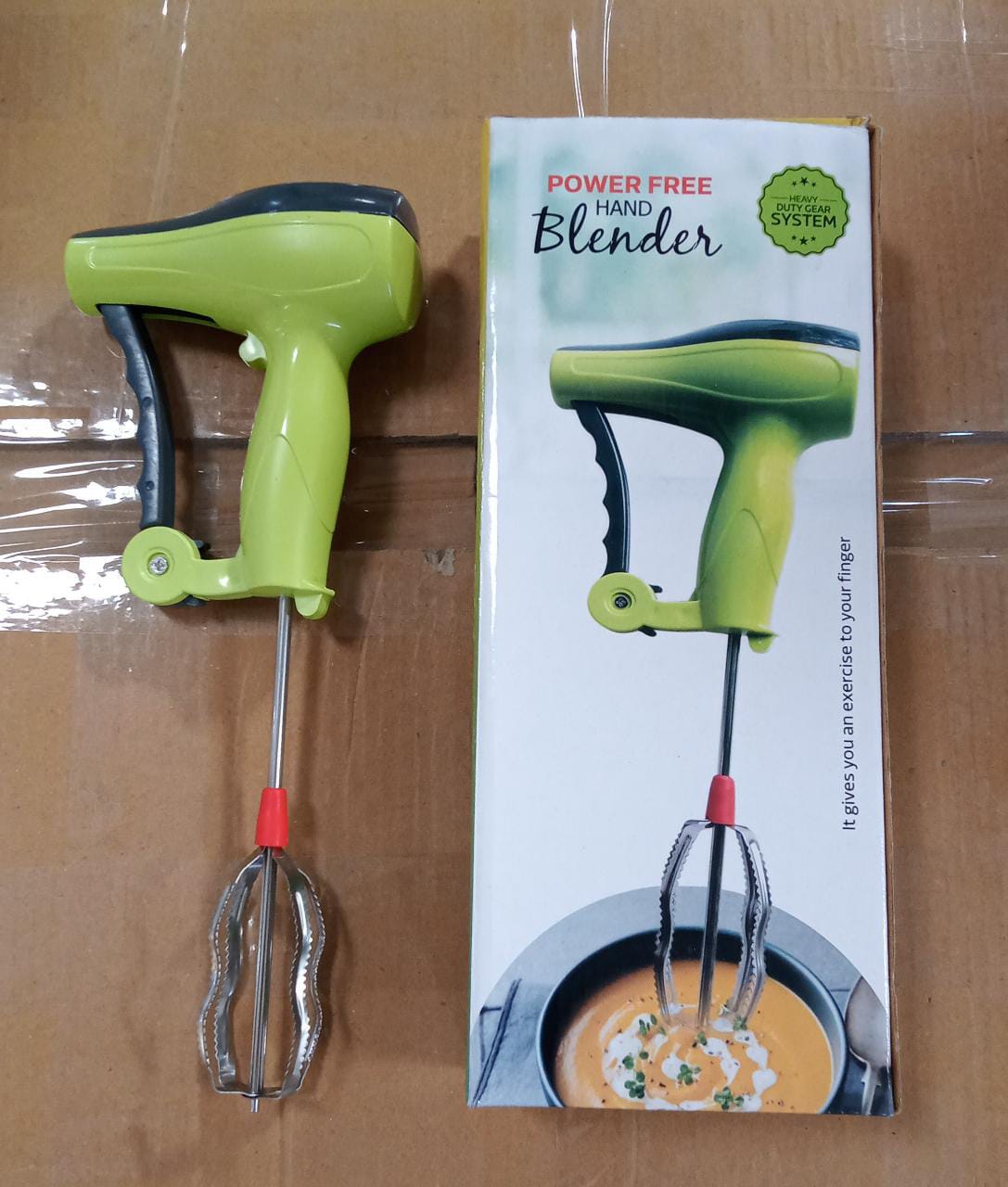 Power Free Manual Hand Blender with Stainless Steel Blades, Milk Lassi Maker, Egg Beater Mixer Rawai - Bhavnagar Deodap
