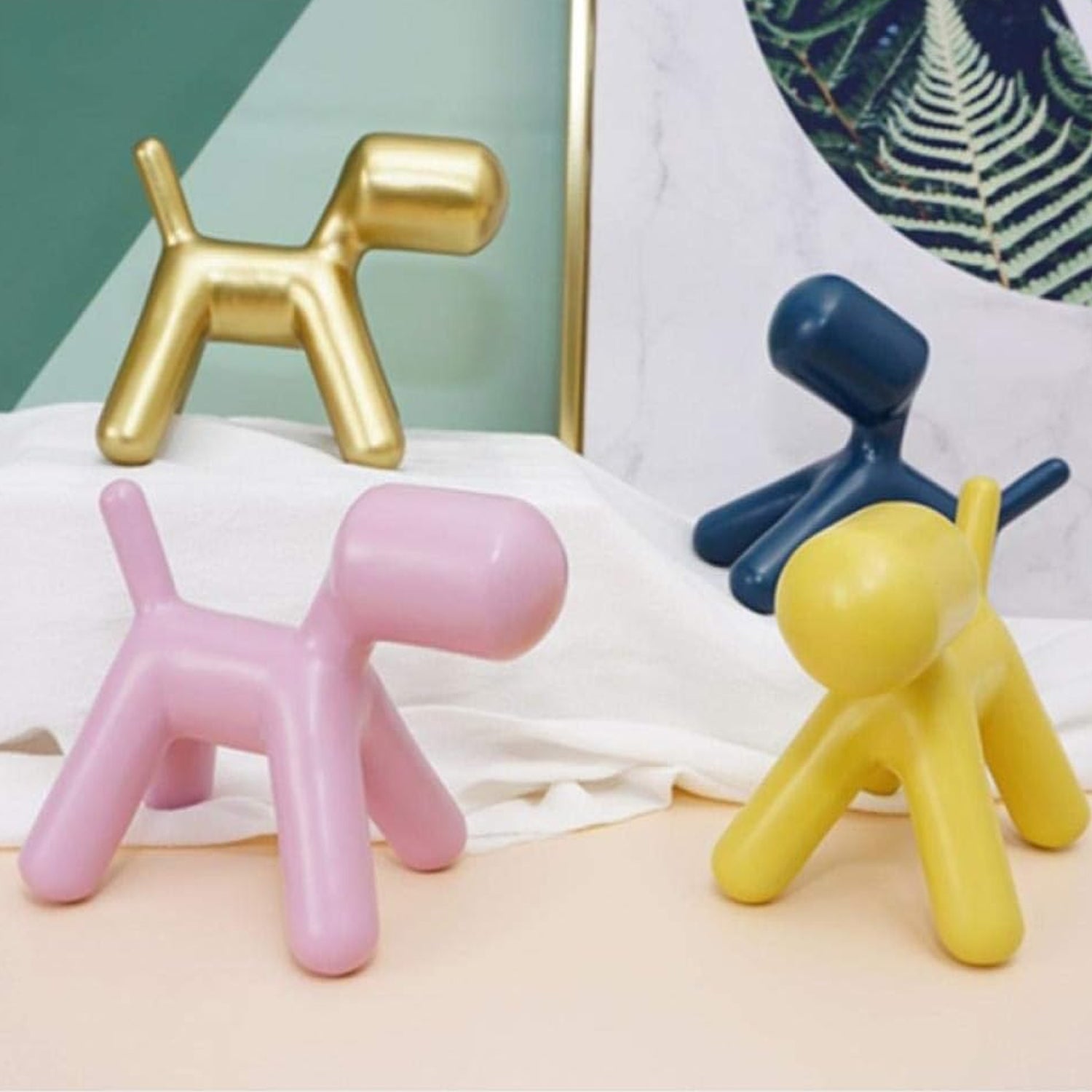 Plastic Cute Animal Puppy Chair,Creative Dog Low Footstool,Cartoon Foot Rest Stool for Bedroom Living Room Entrance Gift (1 Pc) - Bhavnagar Deodap