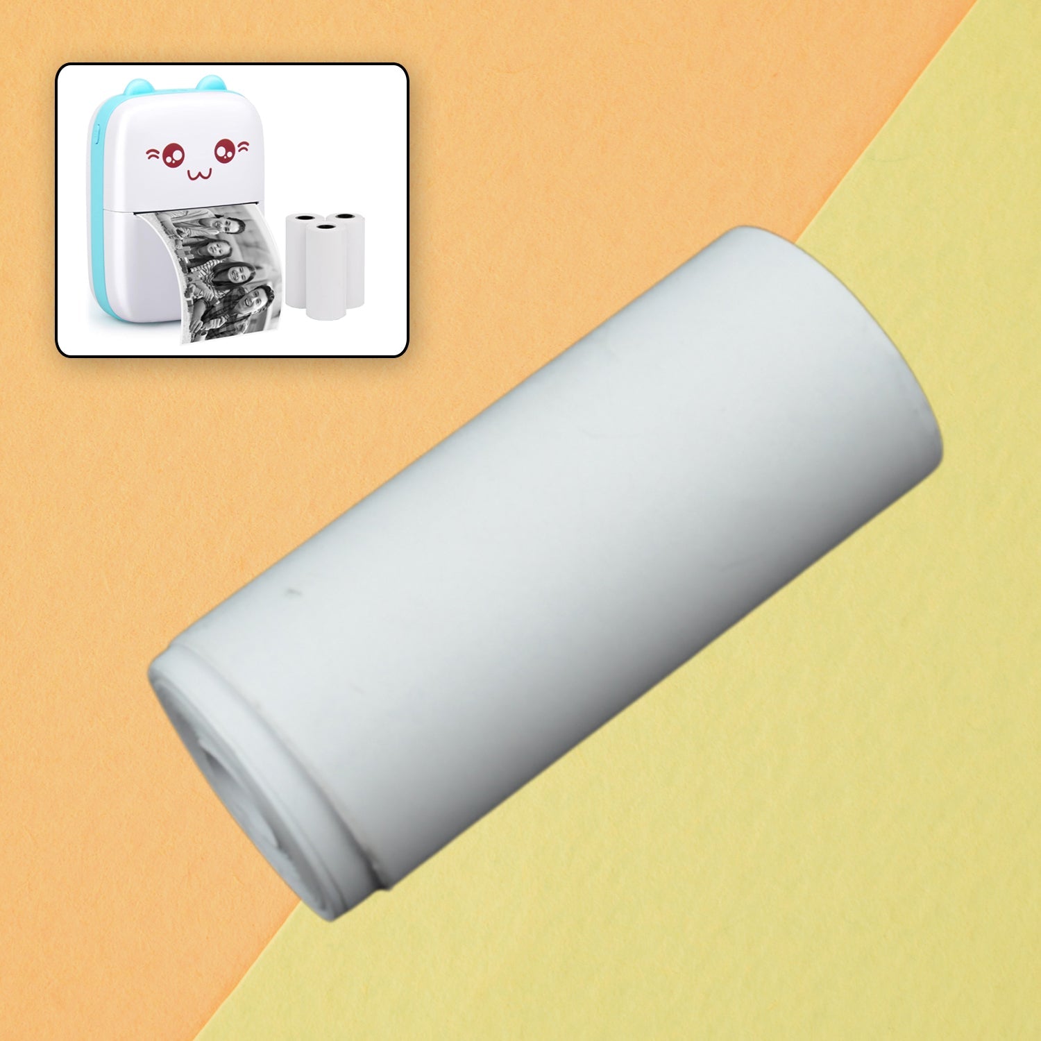 Small Thermal Printer Paper, Printing Paper Roll Aging Resistant Fast Color Rendering Portable Clear Printing for Travel (1 Pc / Printing Paper Roll ) - Bhavnagar Deodap