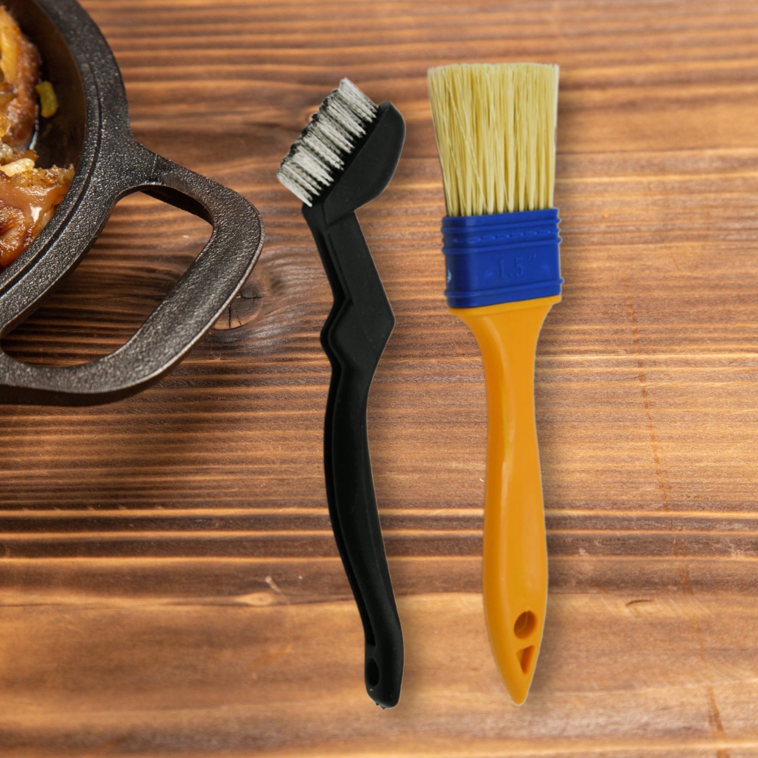 Multifunction Basting Brush for Cooking Pastry Brush Baking Food Butter Brush Dusting Brush for Cooking Grease Brush for Baking Dishwasher Safe Grilling / Hairbrush / Corn (2 Pcs Set) - Bhavnagar Deodap