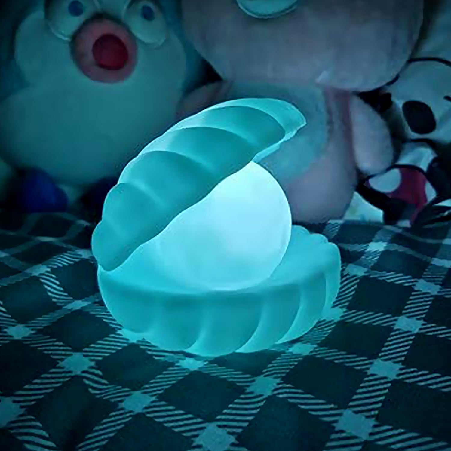 Pearl Shell Night Lamp Decorate Desk Lights Nursery Toy Lamp Led Pearl Shell Night Lights for Bedroom & Home (Small Battery Operated) - Bhavnagar Deodap