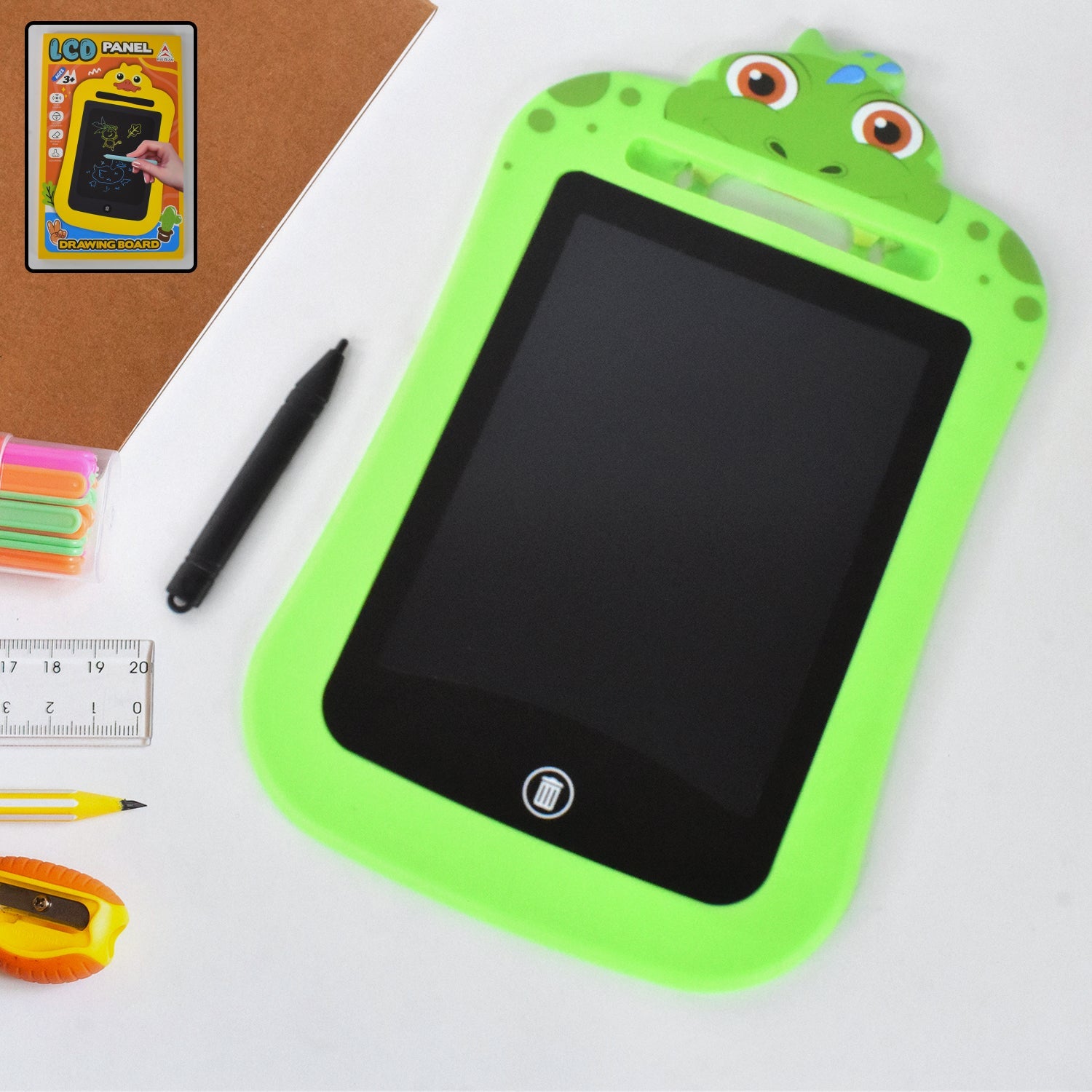 Kids Portable LCD Writing Tablet (1 Pc / Mix Design)