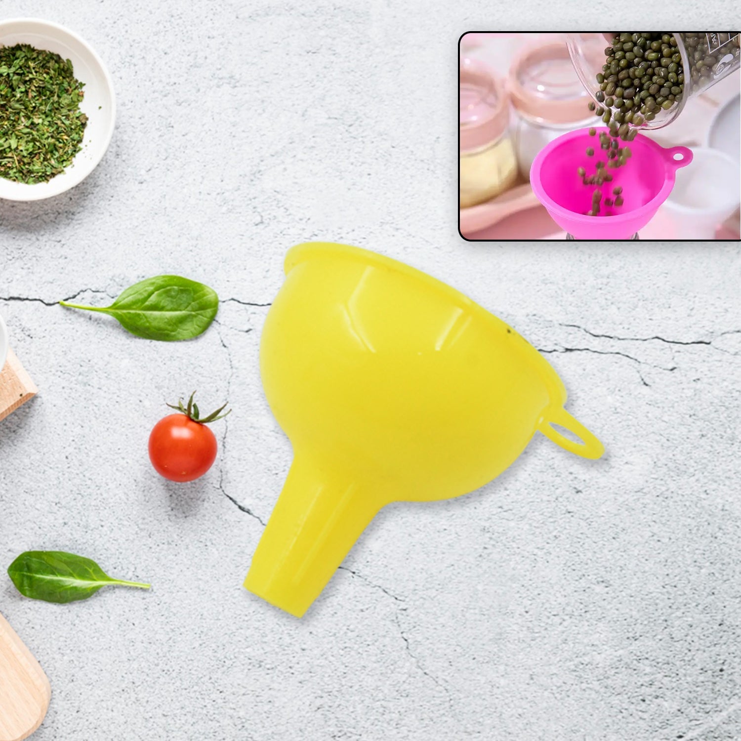 Food-Grade Silicone Funnel: Safe & Easy Transfer for Liquids & Grains (1 Pc) - Bhavnagar Deodap