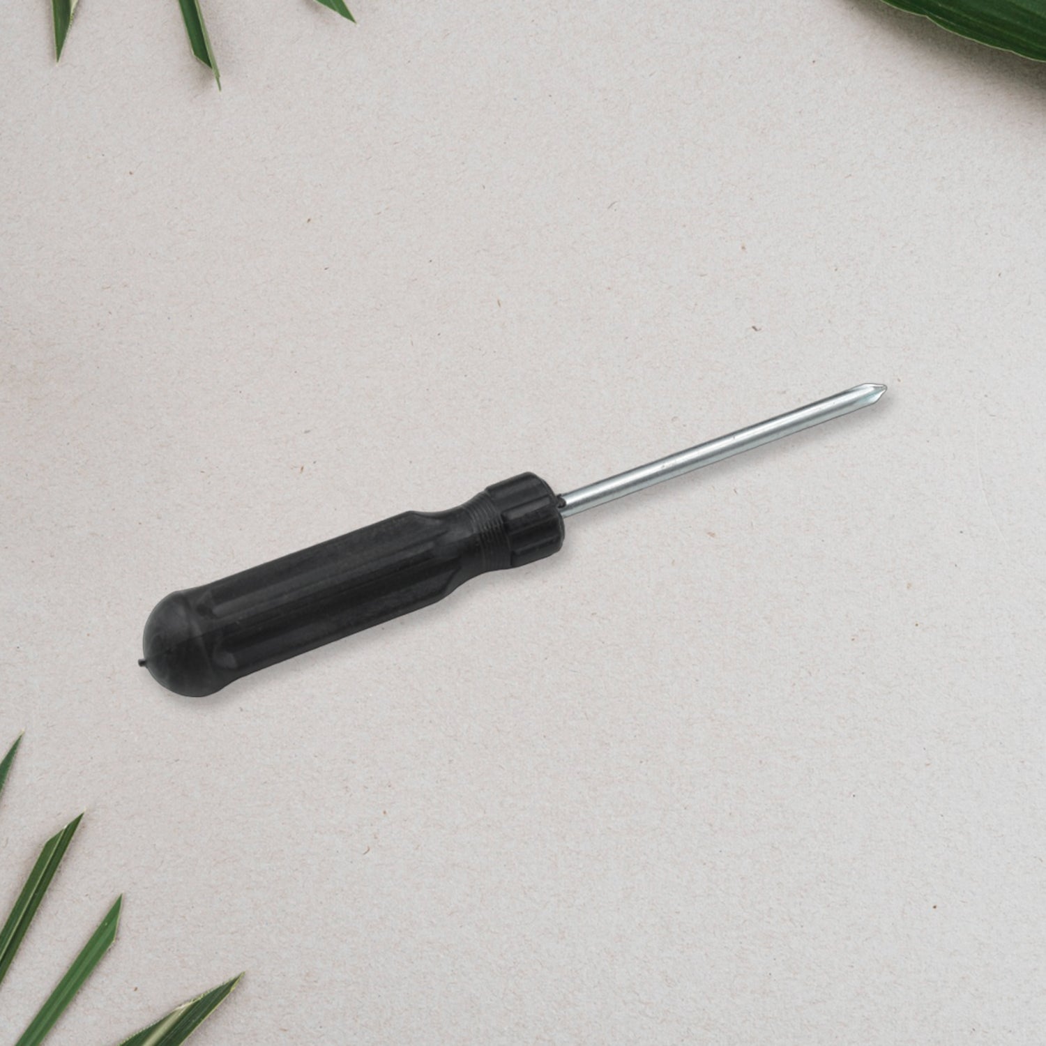 Small Pocket Size Slotted Cross Head Flat Magnetic Screwdriver, Small Slotted Screwdriver Flat Head with Black Handle for Small Appliances (1 Pc) - Bhavnagar Deodap