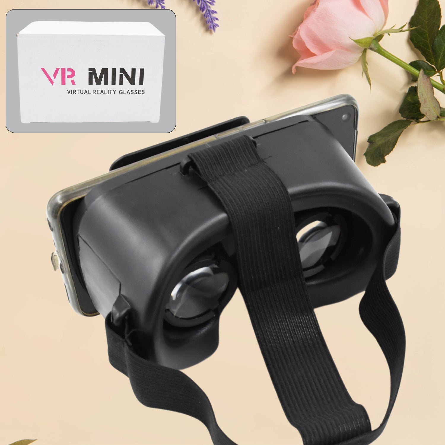 3D VR Glasses Virtual Reality Goggles Headset for All Smartphone VR Goggles-For 3D VR Movies Video Games (1 Pc) - Bhavnagar Deodap