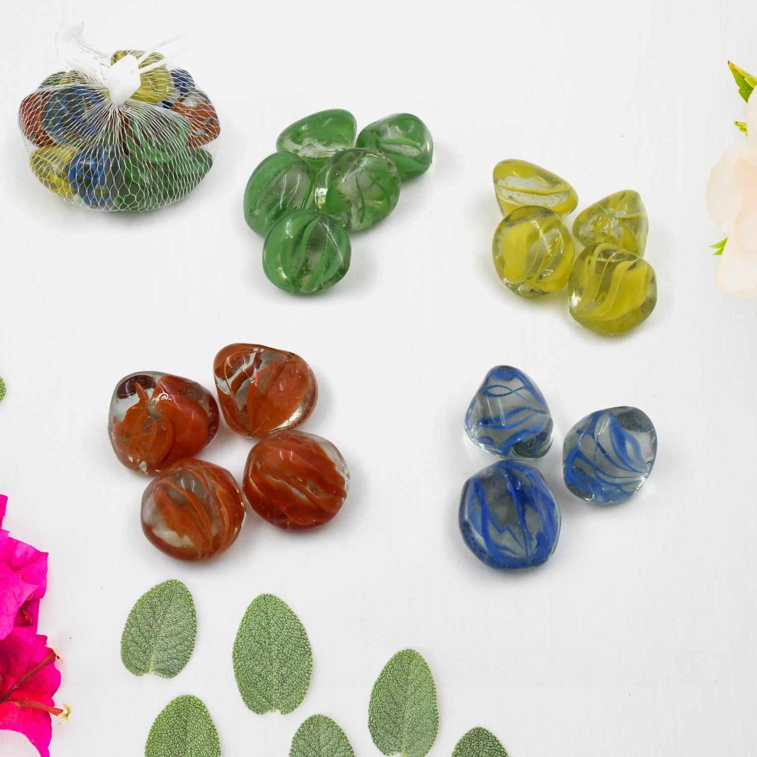 Multi-Color Decorative Stone for Garden / Lawn / Aquarium Fish Tank Gravel / Flower Pots Decoration Pebbles for Fish Bowl & All Purpose Attractive Stone Set - Bhavnagar Deodap