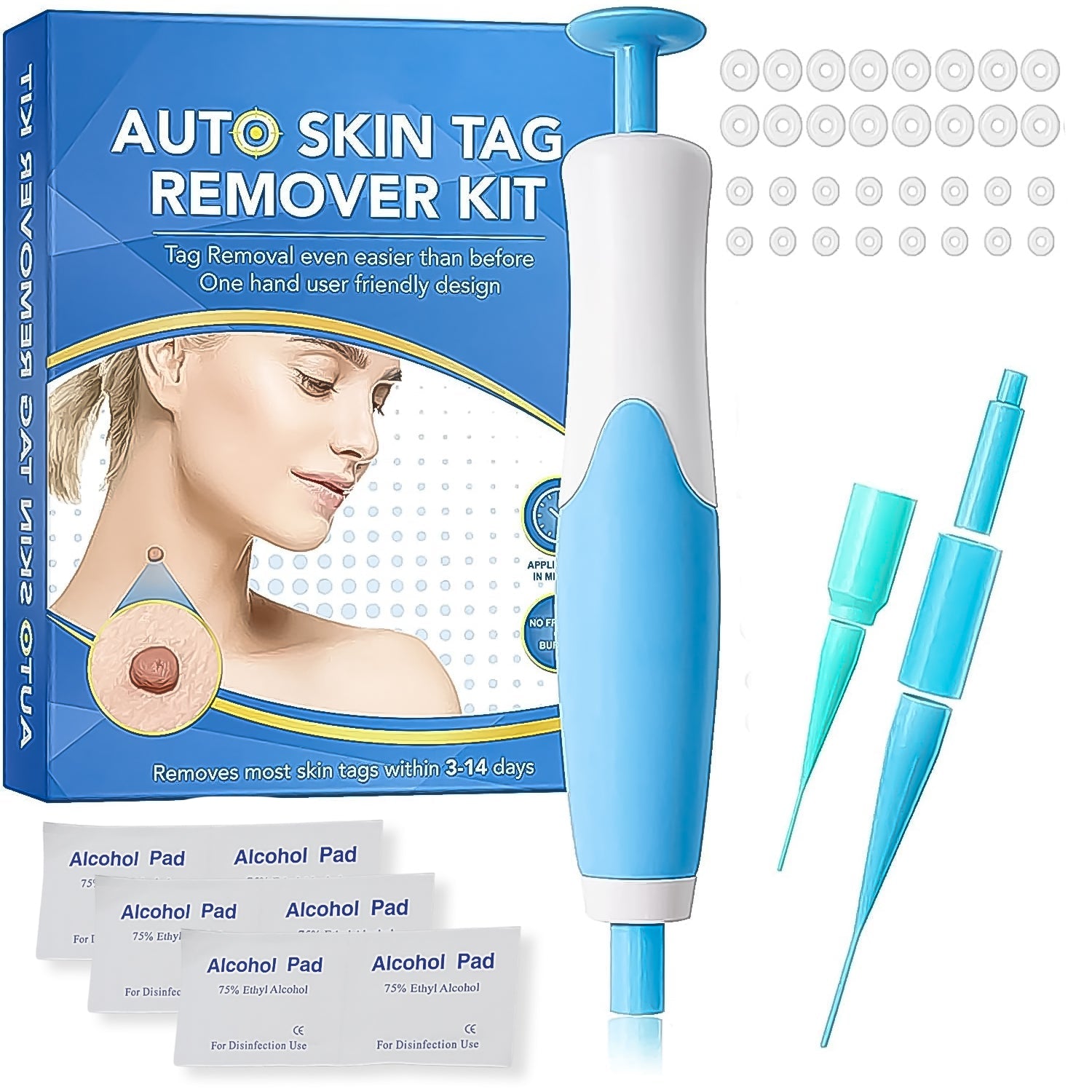 Skin Tag Remover Kit 2 in 1 for Micro to Large (2 mm - 8 mm / 1 Set) - Bhavnagar Deodap