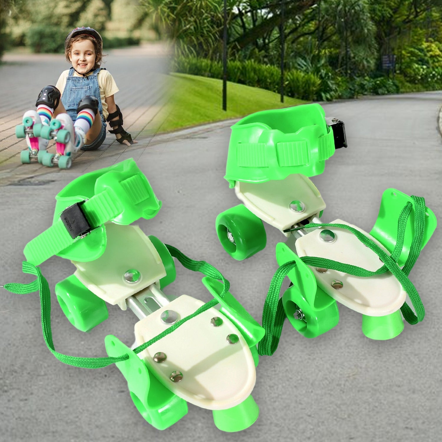 Roller Skates for Kids, Very Adjustable & Comfortable to Use / Roller Skate, Skating / (Pair of 1)  - Bhavnagar Deodap