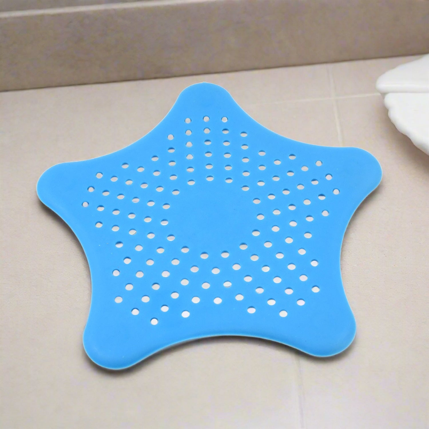 Star Shape Suction Cup Kitchen Bathroom Sink Drain Strainer Hair Stopper Filter, Star Shaped Sink Filter Bathroom Hair Catcher, Drain Strainers Cover Trap Basin (1 Pc) - Bhavnagar Deodap