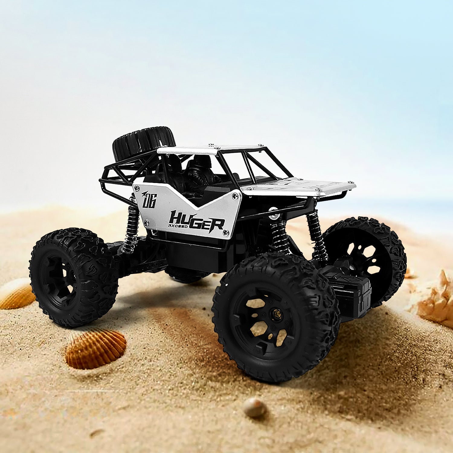 1:18 Scale Rock Crawler Monster RC Truck All Terrain Stunt Racing Car Rechargeable Indoor Outdoor Toy Car - Bhavnagar Deodap