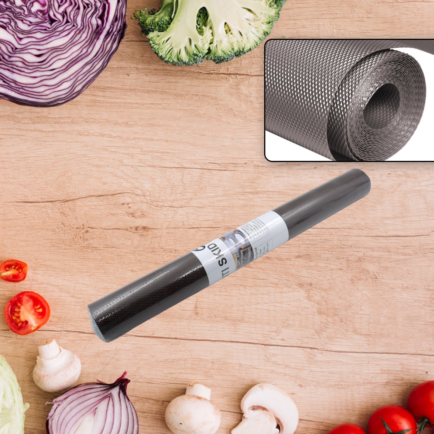 Multipurpose Anti-Slip Mat Liner Roll for Kitchen, Bathroom, Fridge & Shelves (45cmx3m) - Bhavnagar Deodap