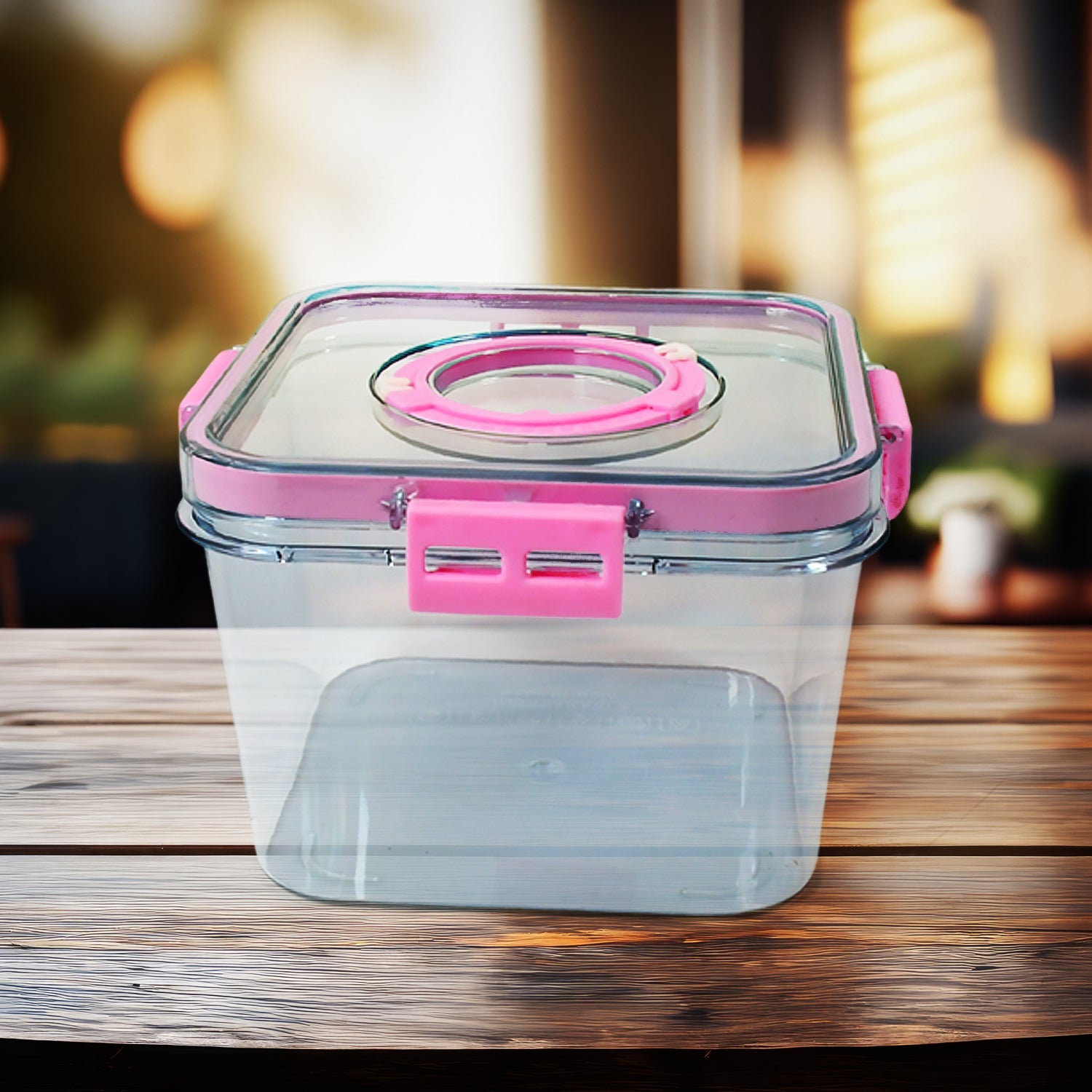 High Quality Plastic Food Storage Container Clear Washable Refrigerator Food Box Food Container Fruit Box Container with Lid (1400 ML) - Bhavnagar Deodap