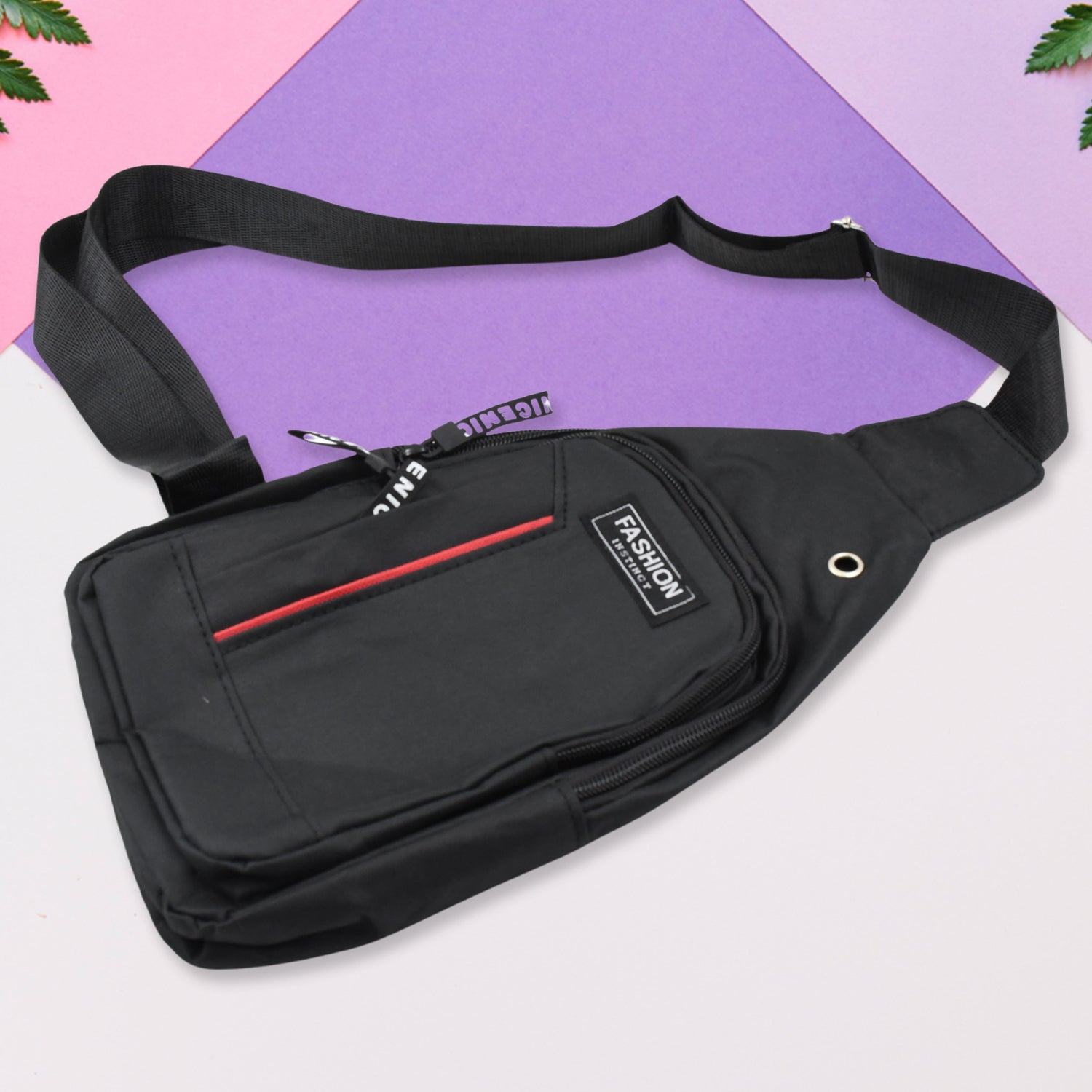 Waterproof Anti Theft Cross-body fanny pack waist bag, Shoulder Bags Chest Men Casual fashion USB Charging earphone hook Sling Travel Bag (1 Pc) - Bhavnagar Deodap