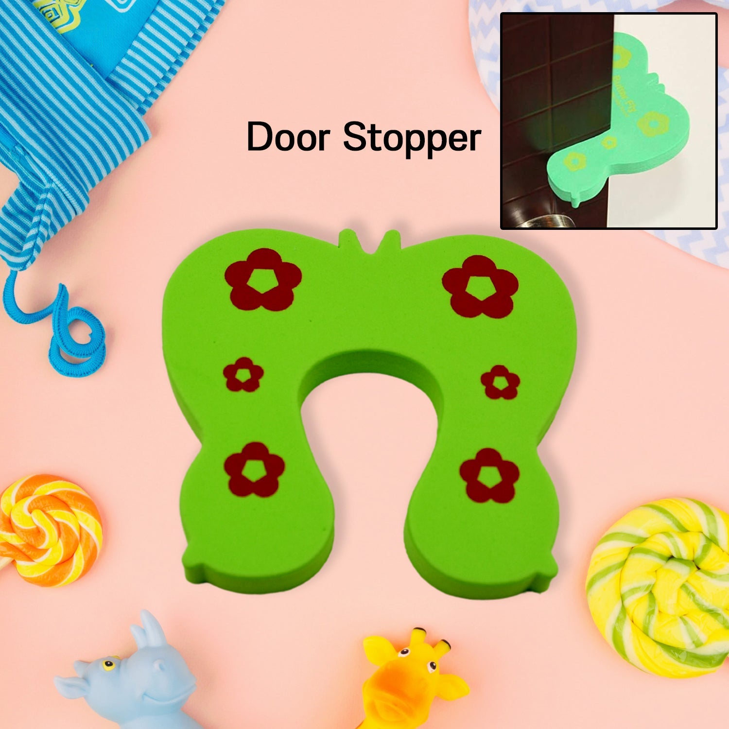 Kids Safety and Protection Finger Pich Door Guard, Baby Safety Cute Animal Security Door Stopper (1pc) - Bhavnagar Deodap