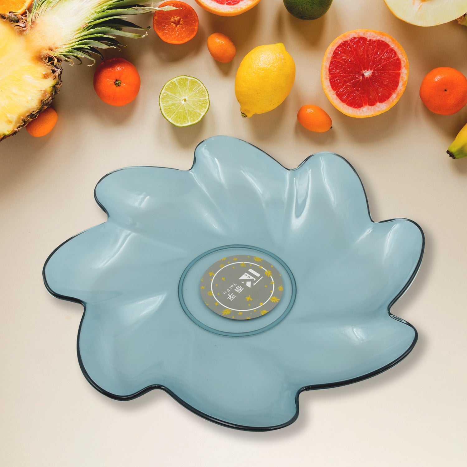 Flower Shape Plastic Dinner / Fruit Plate  / Tray / Snacks / Breakfast Plate friendly Plastic Plate for Kids Party Supplies Birthday Holiday Party Dinnerware Supplies (1 Pc) - Bhavnagar Deodap