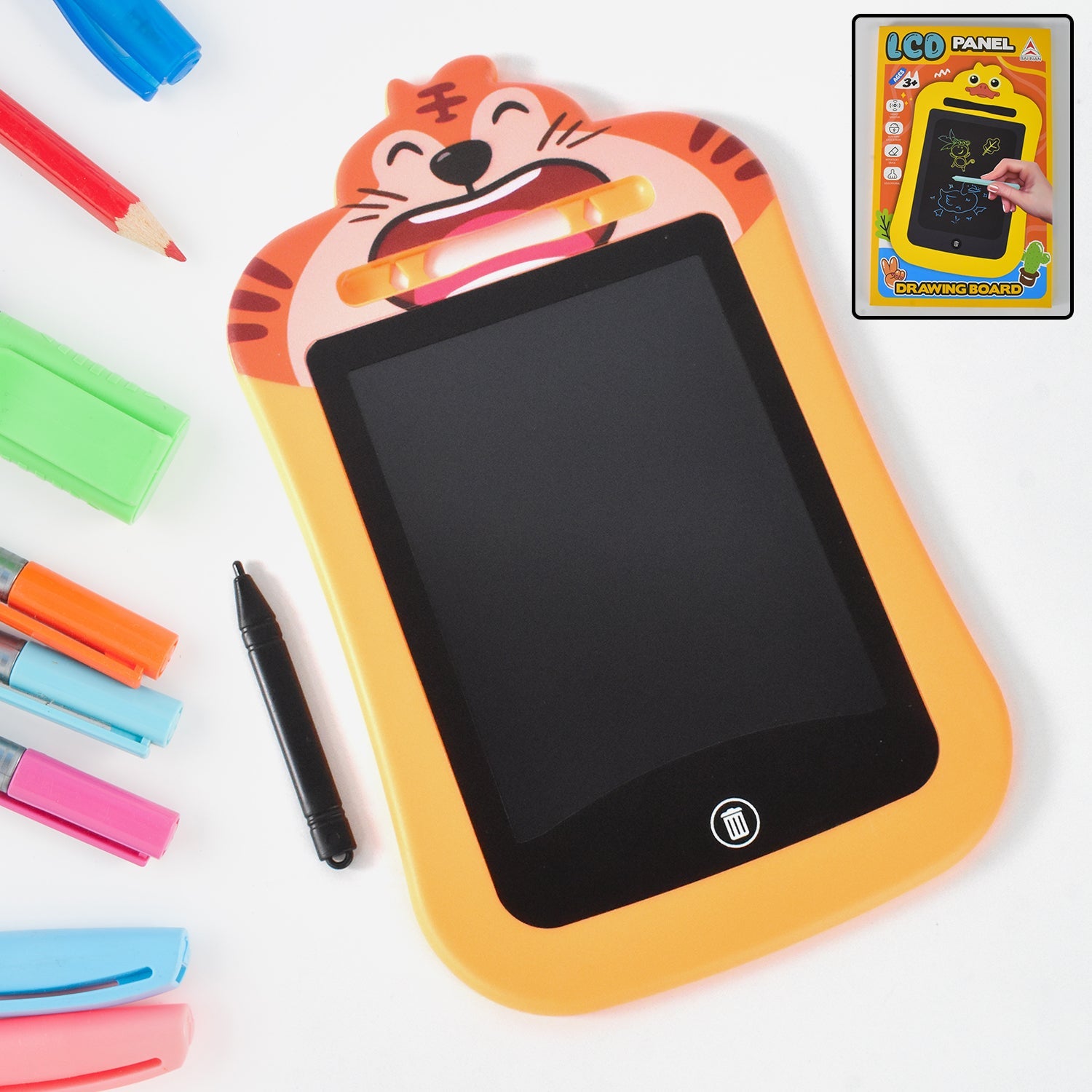 Kids Portable LCD Writing Tablet (1 Pc / Mix Design)