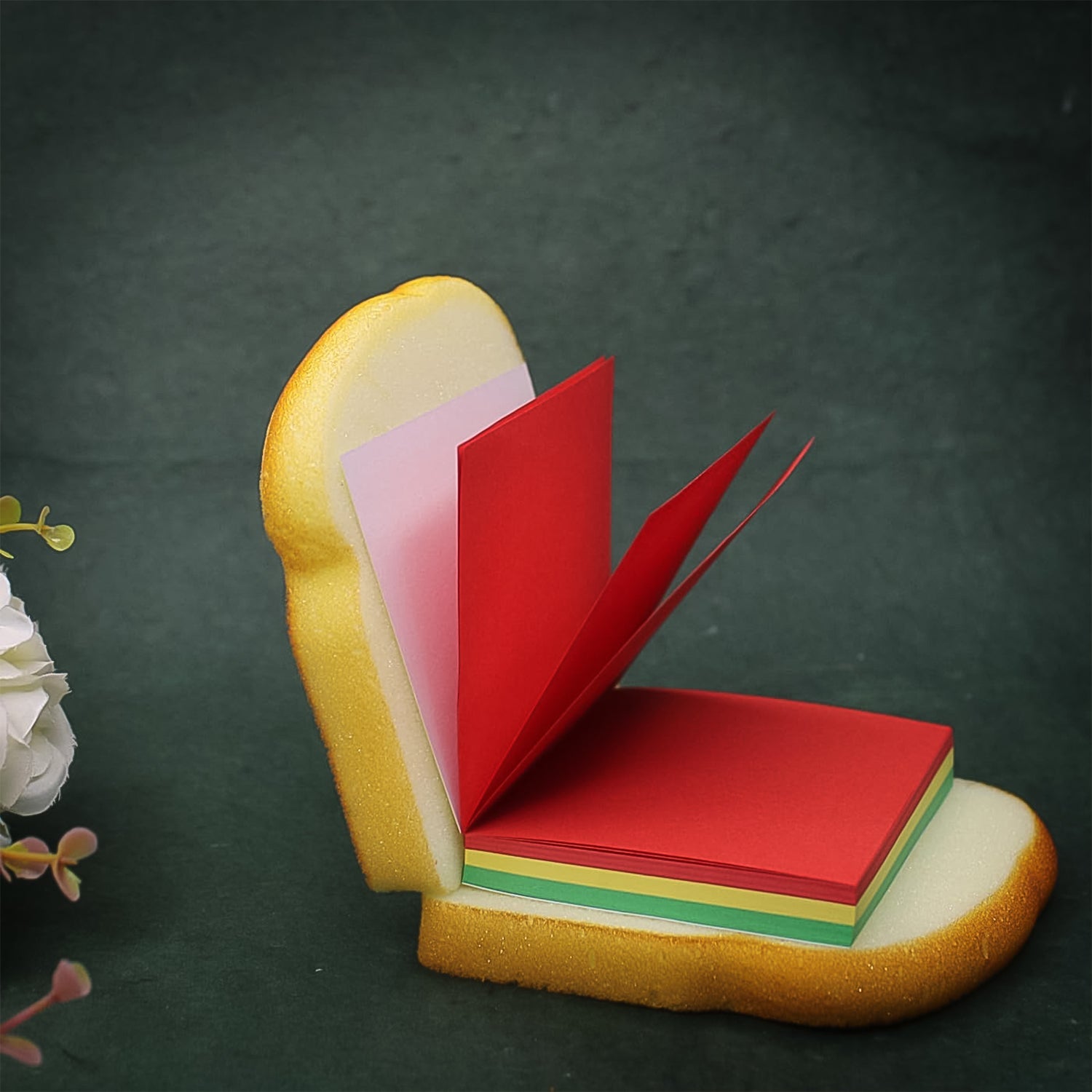 Sandwich Shaped Note  /  Sticky Notes  /  Memo Notes, Unique Mini Notes (Multicolor) - Bhavnagar Deodap