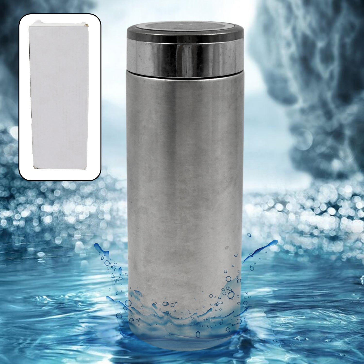 Multifunctional Double-Wall Thermos Water Bottles, Spill Proof with Leakproof Drinking Cup for Office Mug, Home, Travel, School - Bhavnagar Deodap