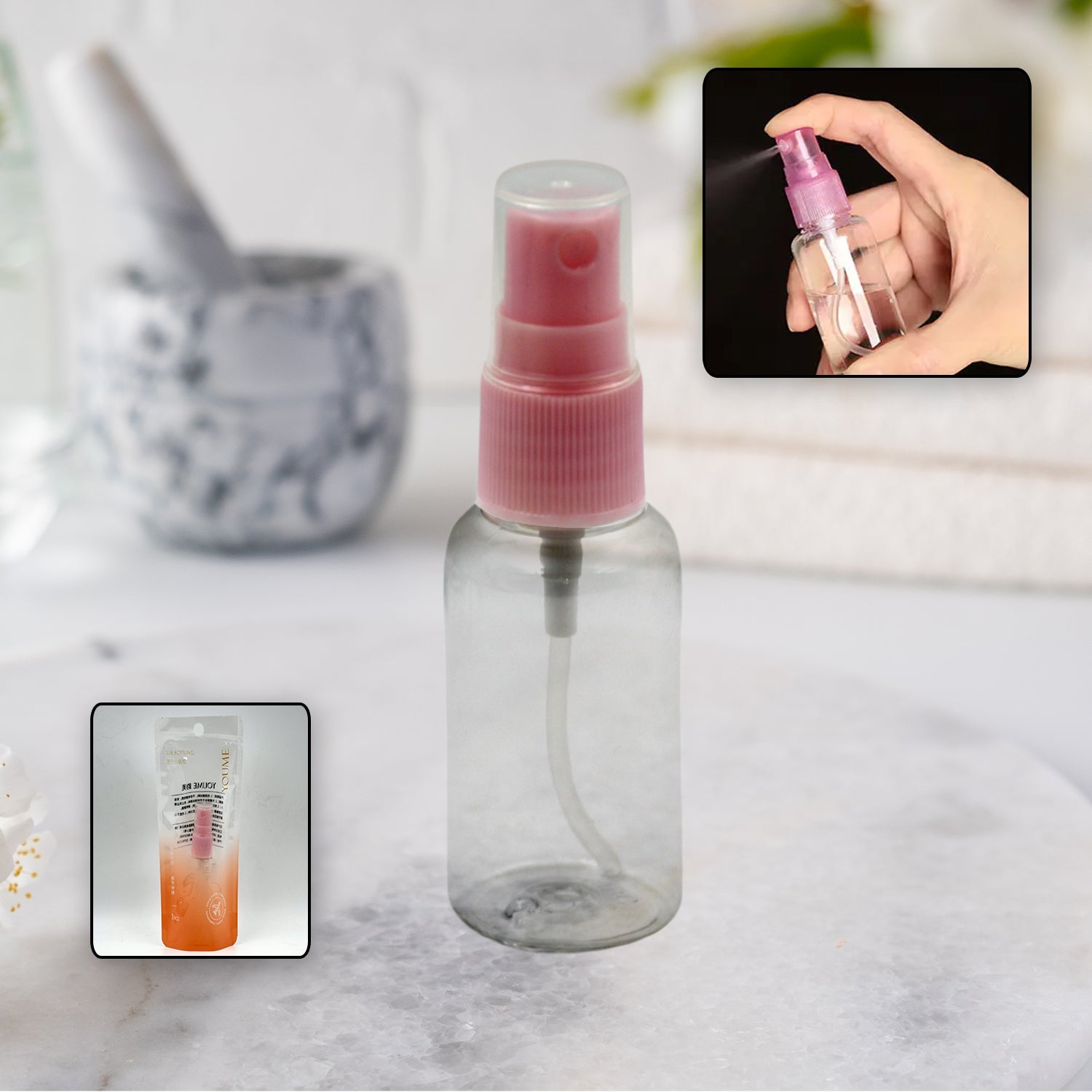 Perfume Make-Up Water Portable Spray Bottle, Empty Spray Bottle Refillable Fine, Perfume For Sanitizer Travel Beauty Makeup Perfume filler (1 Pc) - Bhavnagar Deodap