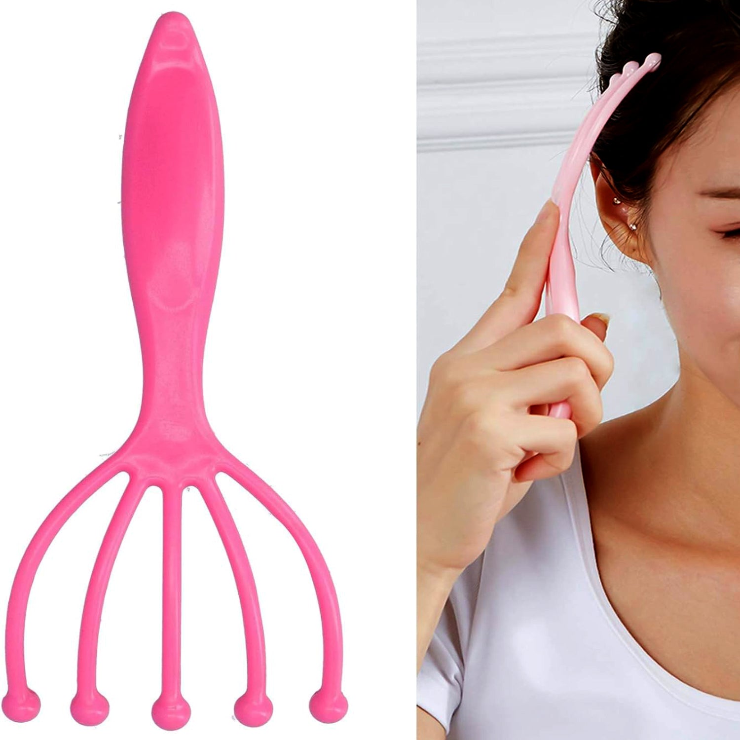 Scalp Massager Handheld Portable Head Massager Deep Relax and Pressure Relief in Office Household and Tour & Father’s Day and Mother’s Day Gifts for Home Relaxation (1 Pc ) - Bhavnagar Deodap