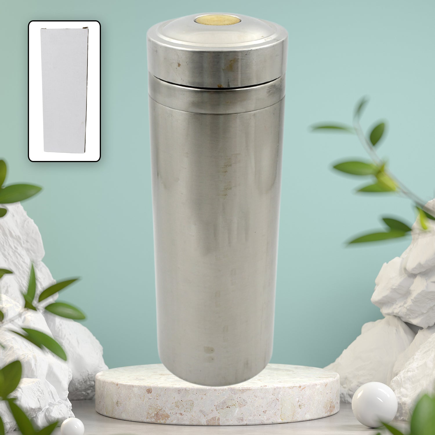 Reusable Leak-Proof Thermos steel for Home Office Gym Fridge Travelling (800 ML Approx) - Bhavnagar Deodap