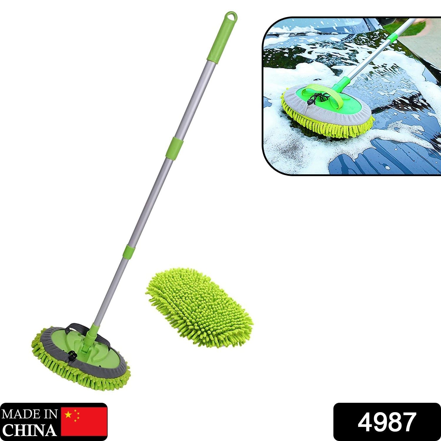 Dry/Wet Home, Kitchen, Office Cleaning Brush Extendable Handle