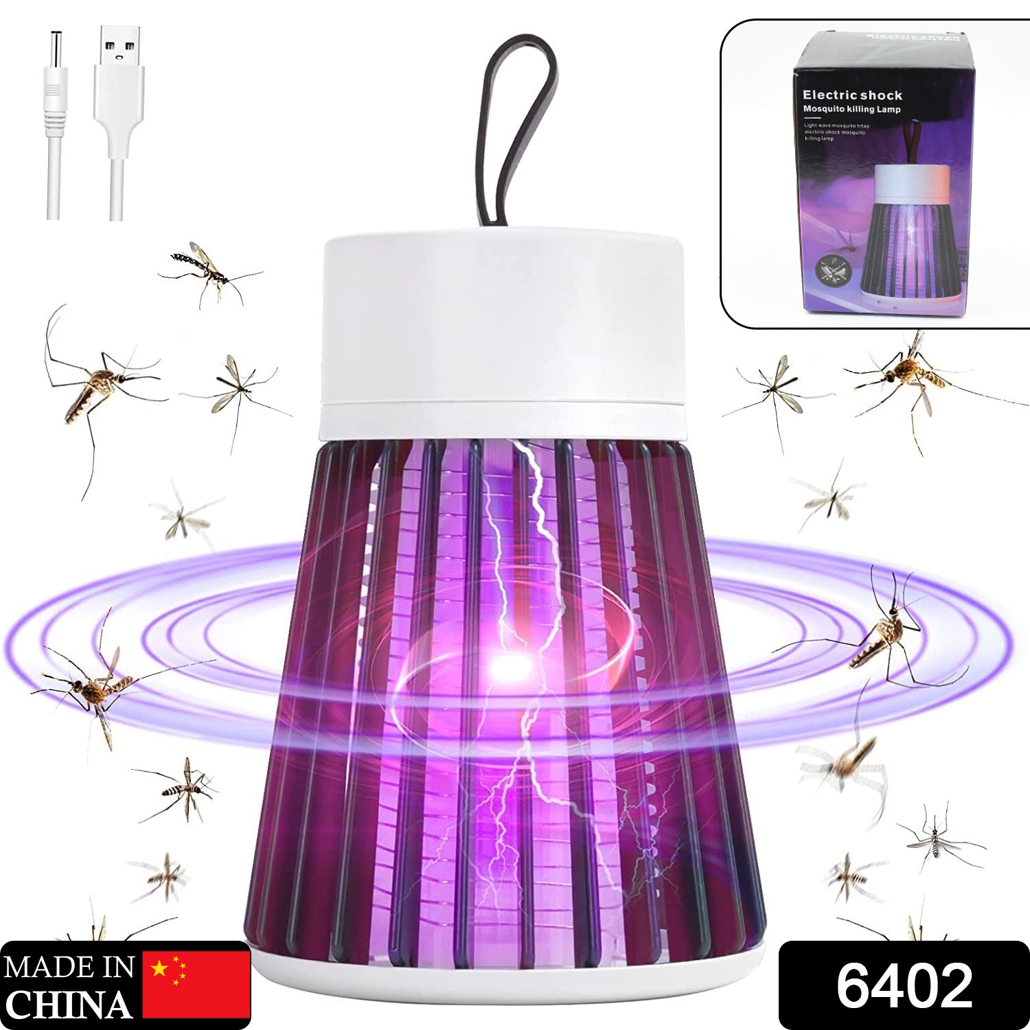 Mosquito Killer Machine  Mosquito Killer USB Powered Bug Zapper Mosquito Lamp For Home Electric LED Lamp Mosquito Killer Indoor  /  Outdoor Mosquito Trap Machine - Bhavnagar Deodap