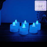 Blue LED Tea Light Candles (6 Pc)