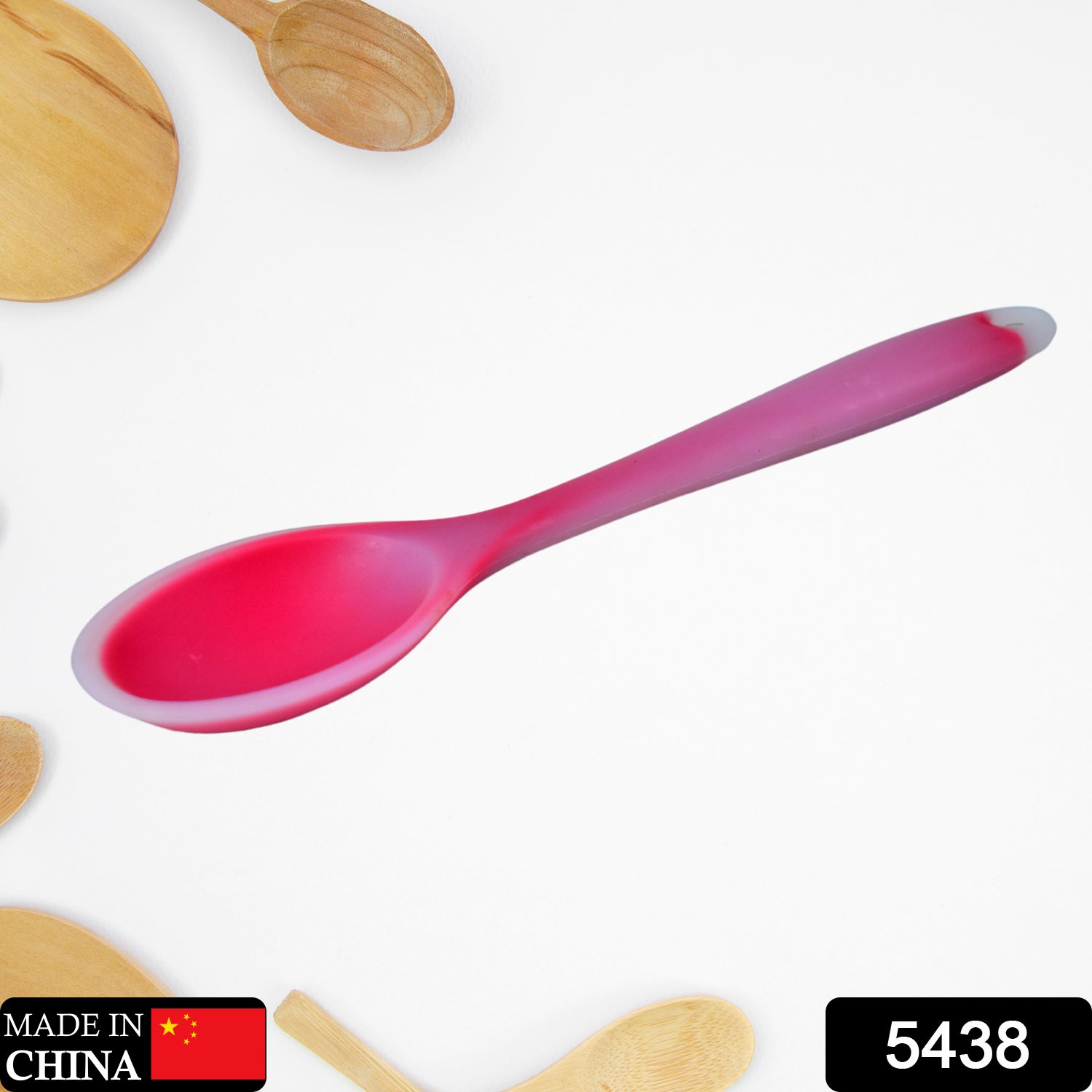 Silicone Dinner Spoon Table Spoon Dessert Spoon Utensils for Kitchen Restaurant (27cm) - Bhavnagar Deodap