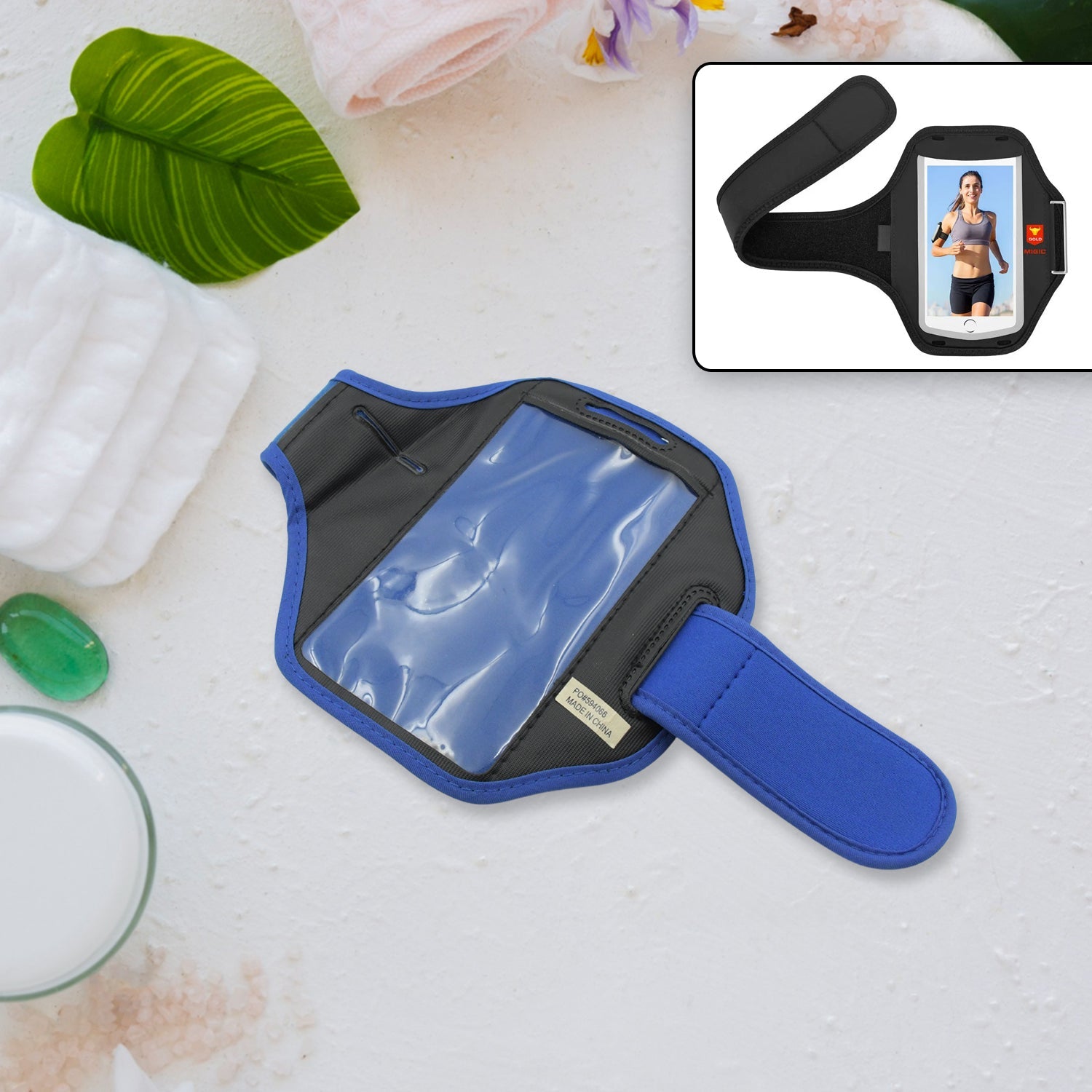 Sports Wrist Bag Running Arm Band Running Armband Phone Arm Pouch Case Cellphone Arm Band Phone Arm Case Holder Sports Phone Armbands Running Phone Holder (1 Pc) - Bhavnagar Deodap