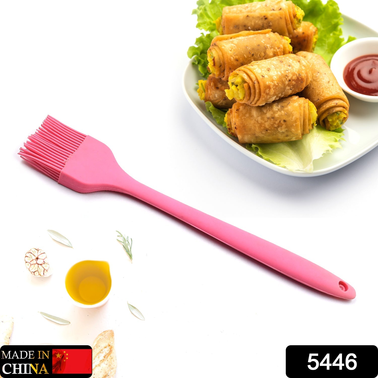 Silicone Basting Brush - Heat Resistant Pastry Baking Bread Cake Oil Butter Brushes for BBQ Grill Kitchen Brush (26cm) - Bhavnagar Deodap