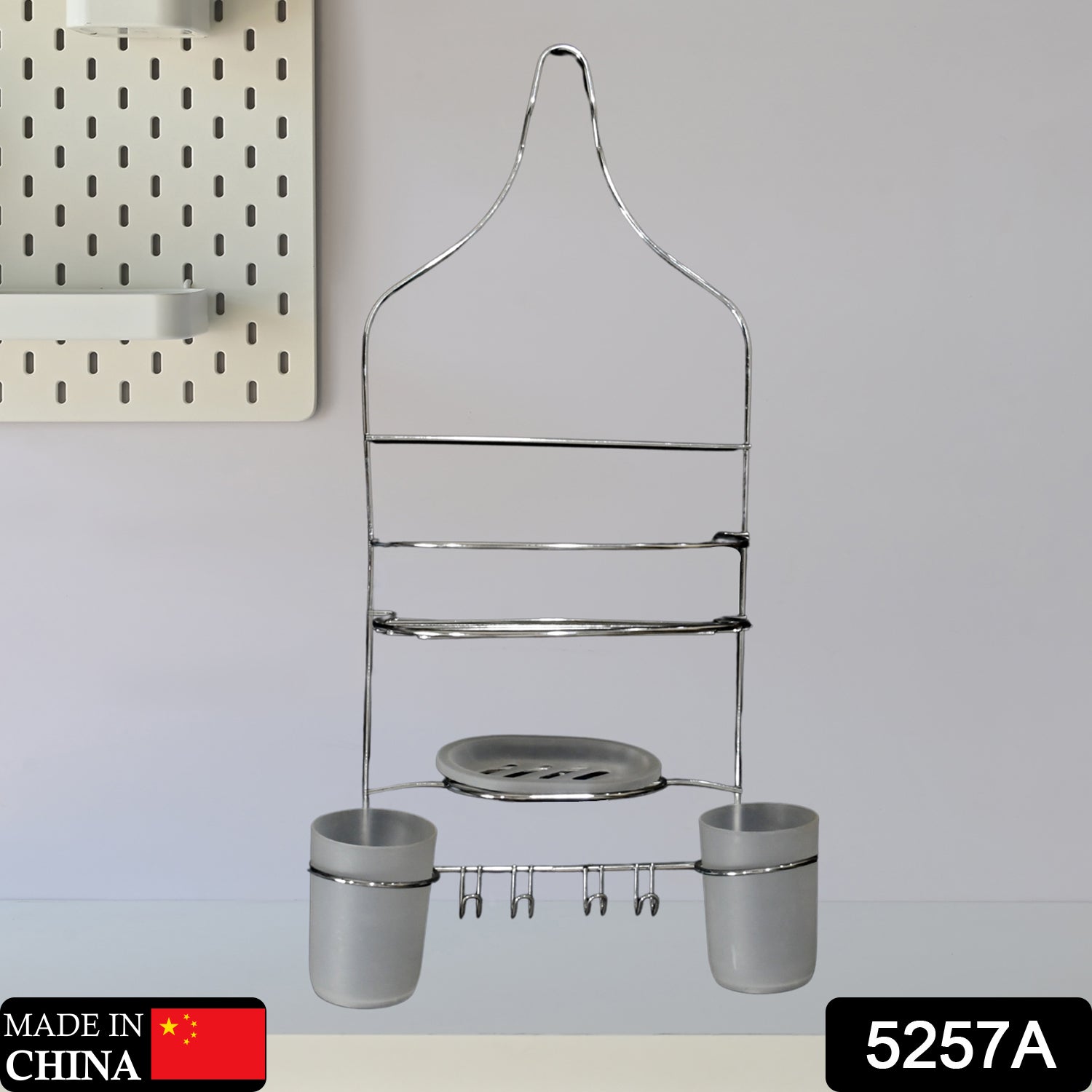 Multipurpose Stainless Steel Bathroom Shelf and Rack / Shower Caddy / Bathroom Storage Shelf / Holder / Bathroom Accessories for Home - Bhavnagar Deodap