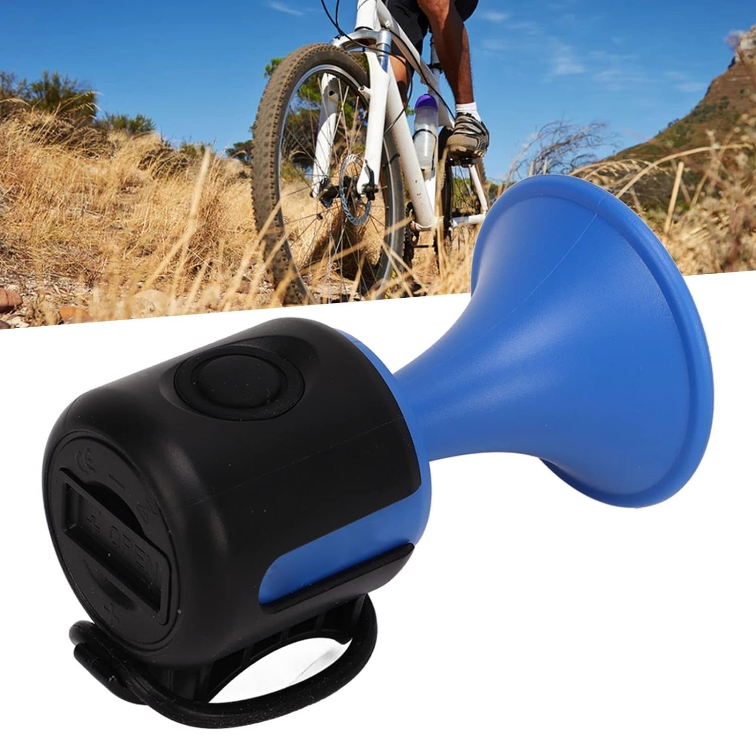 Bicycle Air Horn Loud - 120dB 1 Sound Mode Electronic Bicycle Bell,Super Electric Horn with Long Standby Button Battery Operated/IPX4 Waterproof Loud Bell for Adults - Bhavnagar Deodap