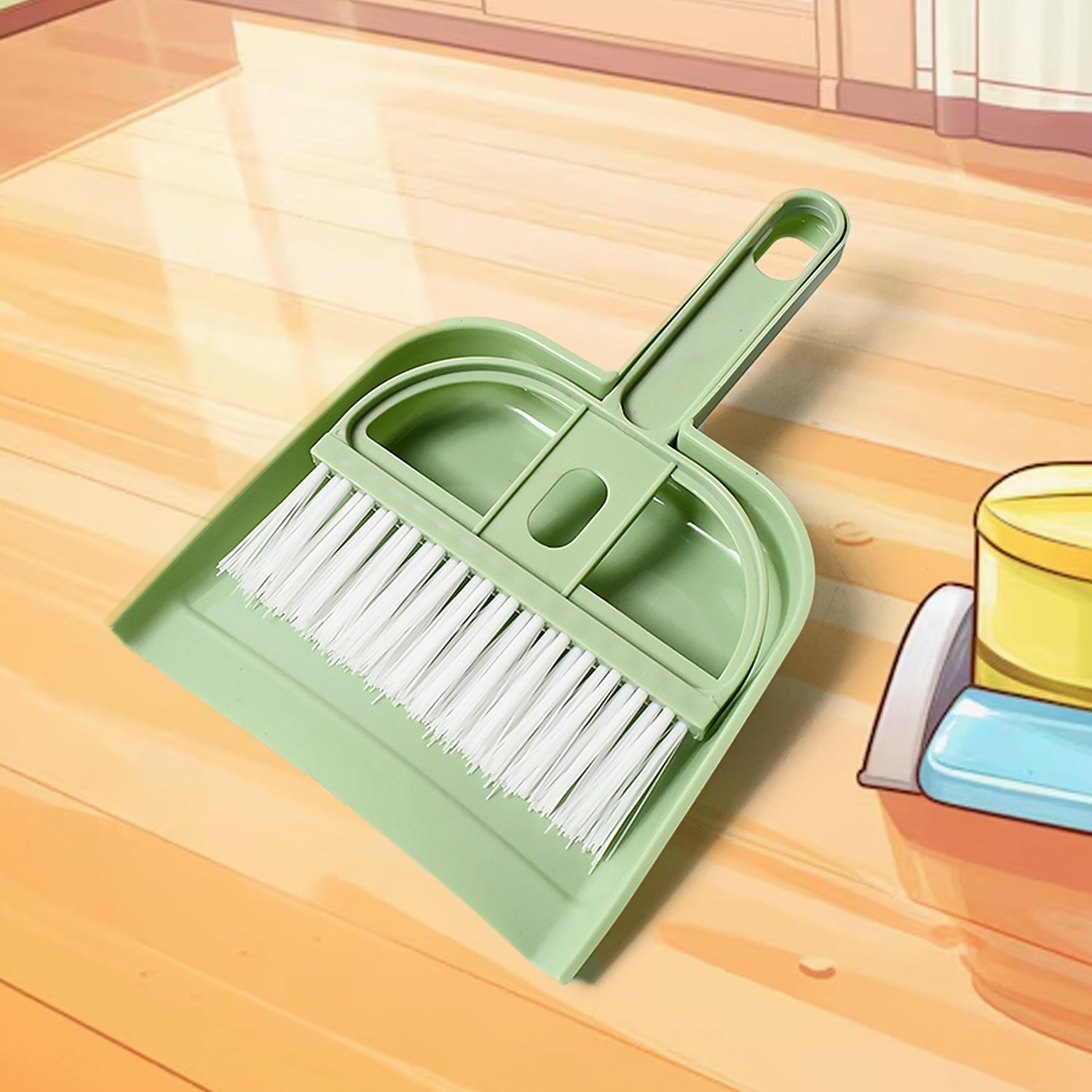 Mini Dustpan Supdi with Brush Broom Set for Multipurpose Cleaning - Bhavnagar Deodap