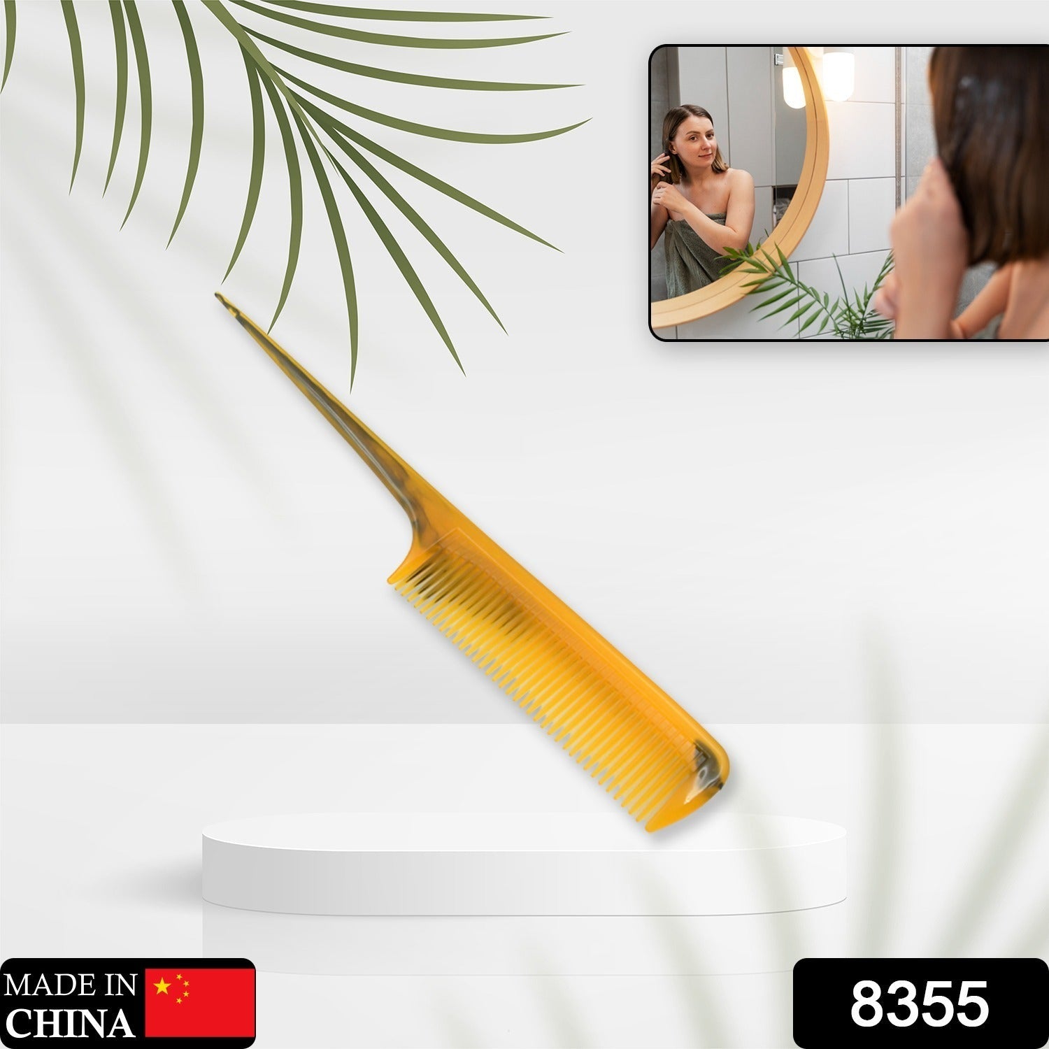 Salon Hairdressing Tapered Grip Hair Comb Beauty Tool Use For Men & Women  (1Pc Comb) - Bhavnagar Deodap