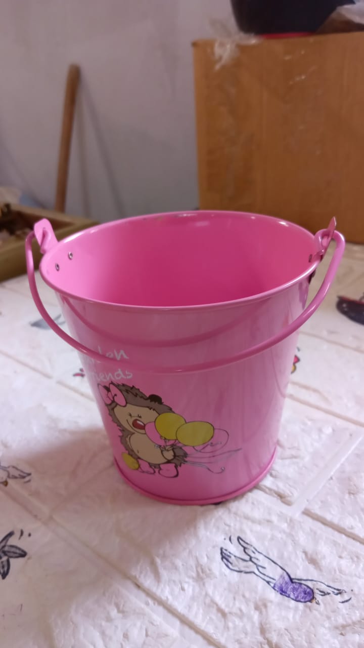 Small Metal Buckets with Handles, Bucket Plant Kids Pot Plant Succulents Metal Flower Bucket Metal Candy Bucket Ice Bucket Bucket Metal Succulent Flower Pot Creativity (1 Pc) - Bhavnagar Deodap