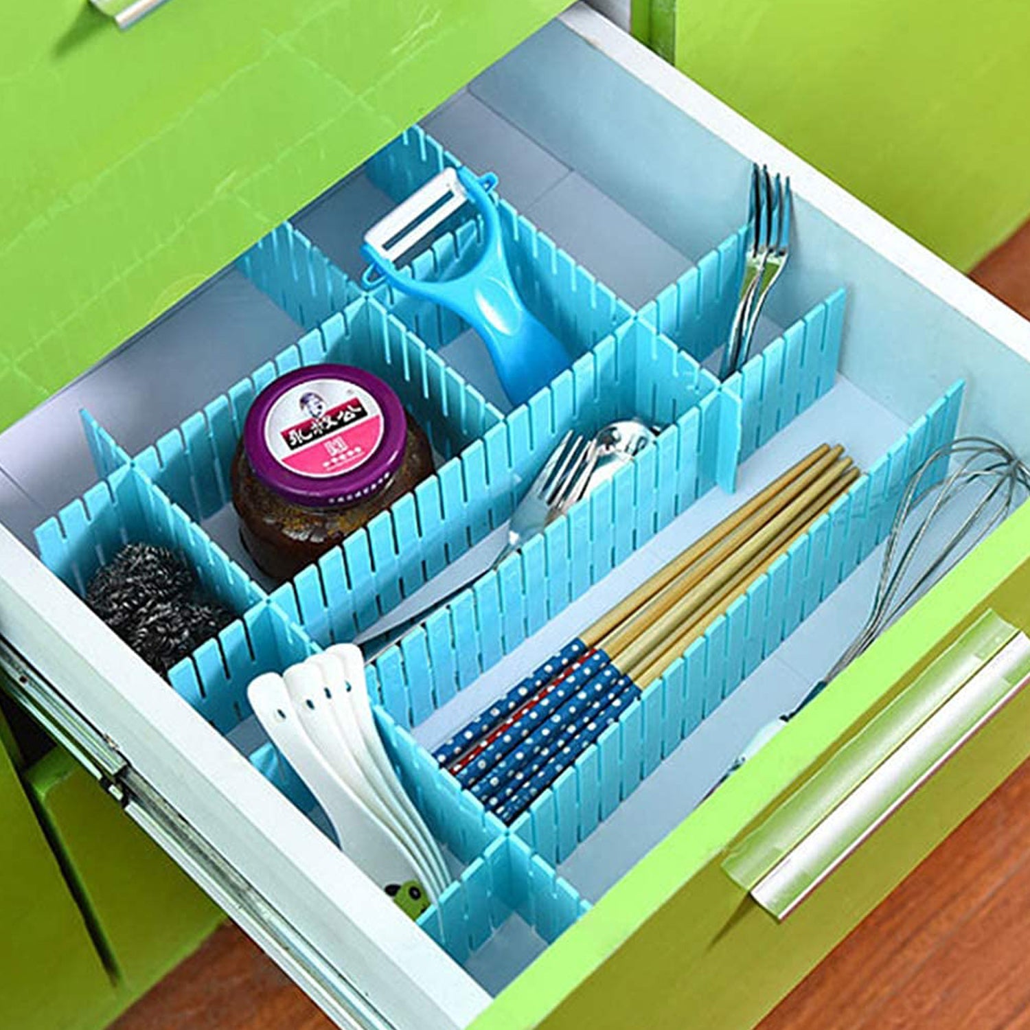 Adjustable Drawer Dividers (4 Pc Set): Organize Cabinets & Closets - Bhavnagar Deodap