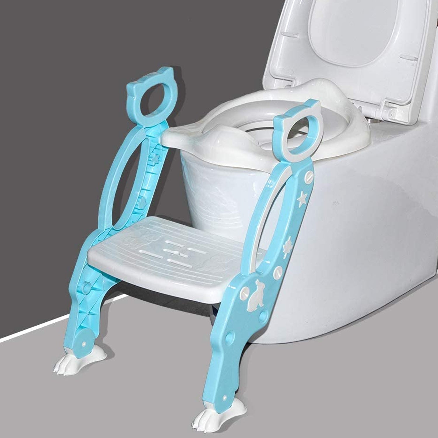 2 In 1 Potty Training Toilet Seat with Step Stool Ladder For Toddlers - Bhavnagar Deodap