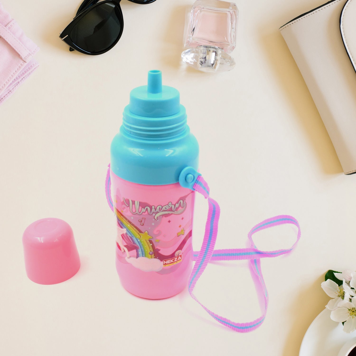 500ml Insulated Sports Water Bottle with Dori & Straw: Leakproof, BPA-Free, Kids - Bhavnagar Deodap