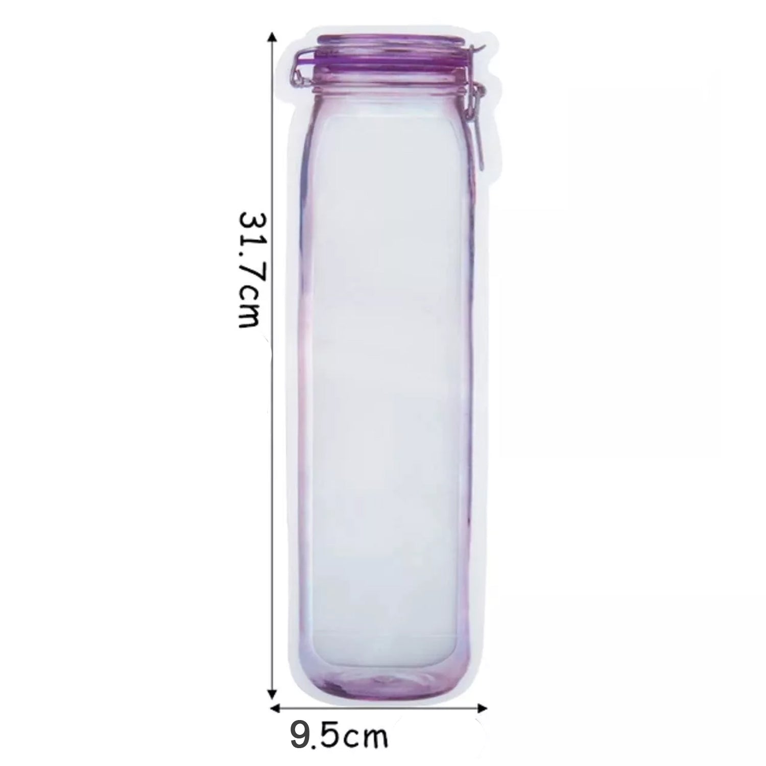 Food Storage Bag Bottles Shape Ziplock Bags Reusable (1 Pc / 500 ML) - Bhavnagar Deodap