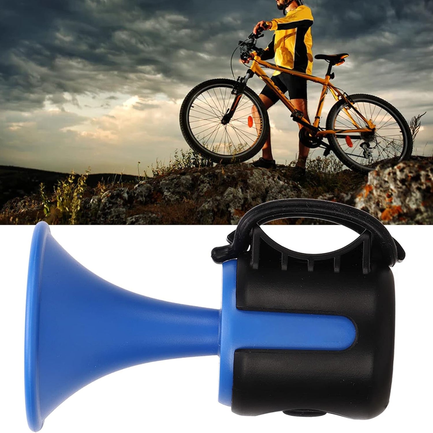 Bicycle Air Horn Loud - 120dB 1 Sound Mode Electronic Bicycle Bell,Super Electric Horn with Long Standby Button Battery Operated/IPX4 Waterproof Loud Bell for Adults - Bhavnagar Deodap