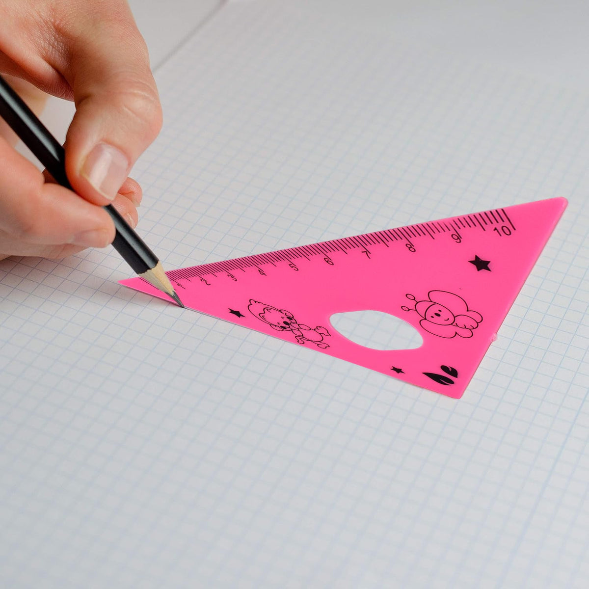 Cute Cartoon Giraffe Ruler / Scale Meter Ruler / Triangle Ruler (4 Pc ...