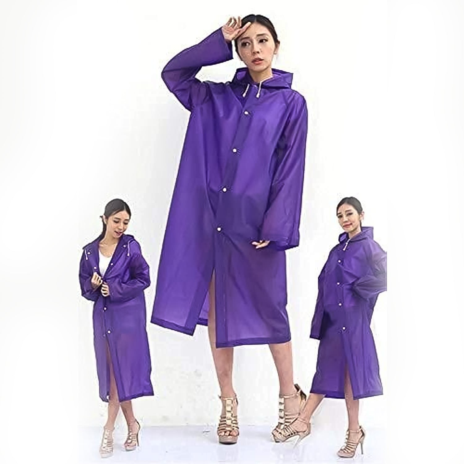 EVA Raincoat Protect Body Arms Legs, Waterproof Reusable Rain Poncho for Women Men Adult Kids Outdoor Traveling Eva Material Raincoat / Rain wear / Rain Suit for Outdoor Accessory (1pc) - Bhavnagar Deodap