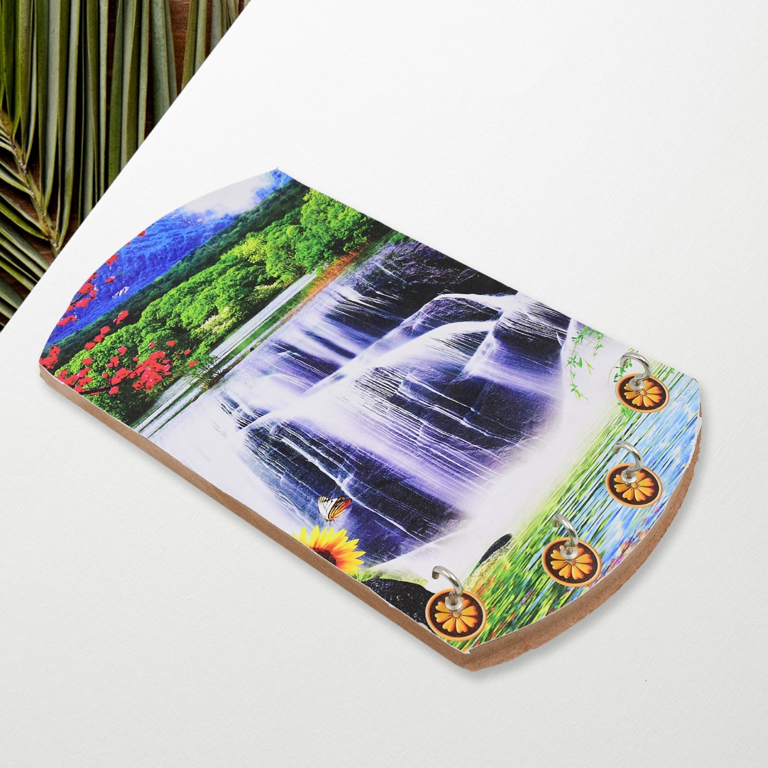 Decorative Wooden Vertical Scenery with Hooks for Wall Hanging - Bhavnagar Deodap