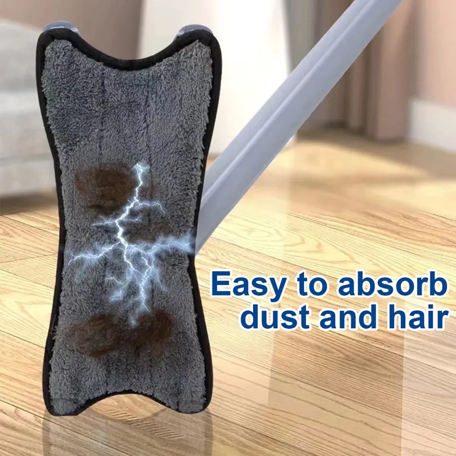 Adjustable 360° Flat Hand Mop: Floors, Walls, Ceilings (Easy Squeeze) - Bhavnagar Deodap