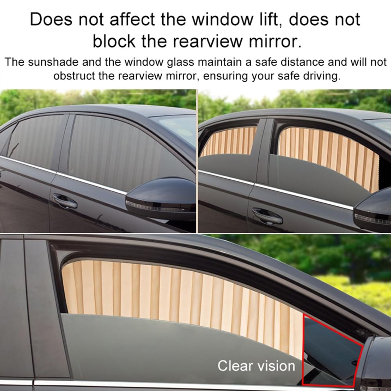 Car Curtain Slat Folding Window Sunshade Magnetic Car Side Window Sun Shade Slider - Bhavnagar Deodap