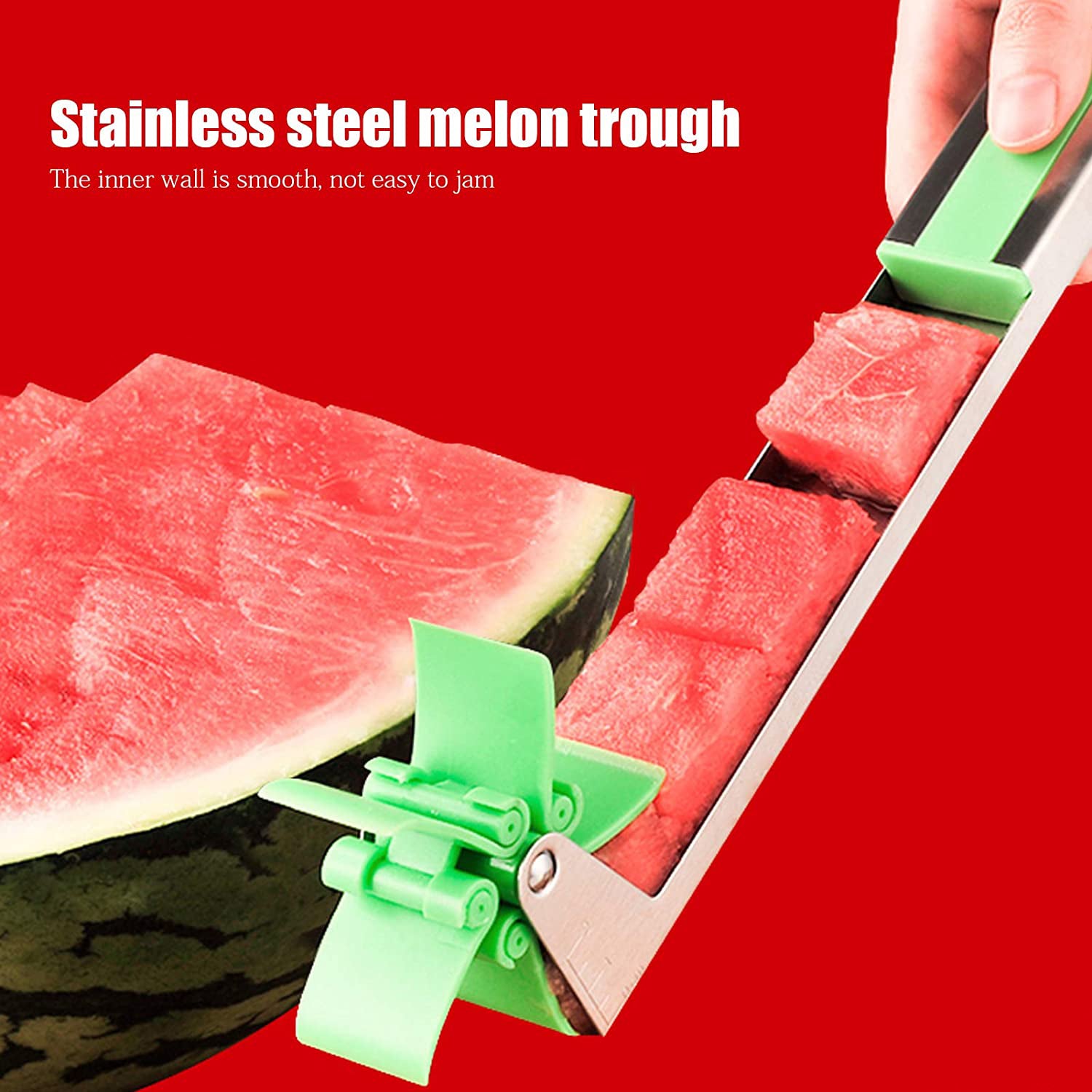 Stainless Steel Washable Watermelon Cutter Windmill Slicer Cutter Peeler for Home / Smart Kitchen Tool Easy to Use - Bhavnagar Deodap